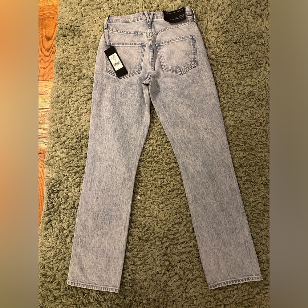 NWT Veronica Beard Alenah High Waist Slim Straight Leg Jeans 24 - Picture 6 of 9